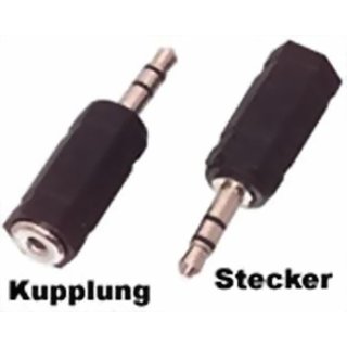 Adapter Audio 3,5mm Stereo Stecker / 2,5mm Stereo Buchse