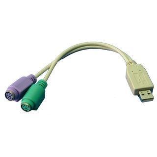 Adapter USB A an 2x PS2  - Maus und Tastatur ohne Kern