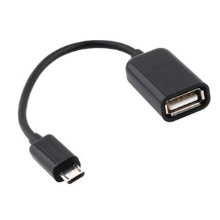 USB 2.0 Kabel Buchse A auf USB Micro Stecker B - 0,2m OTG