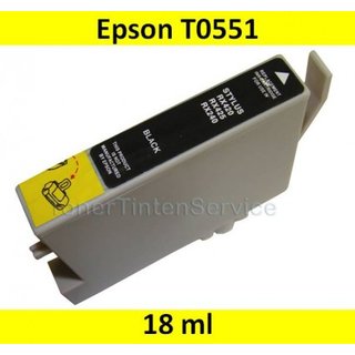 Tintenpatrone Epson T0551 - schwarz (kompatibel)