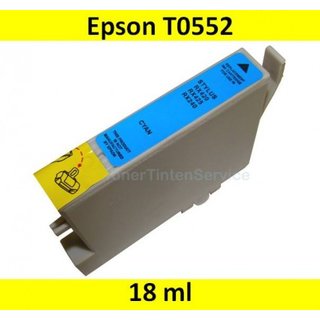 Tintenpatrone Epson T0552 - cyan (kompatibel)